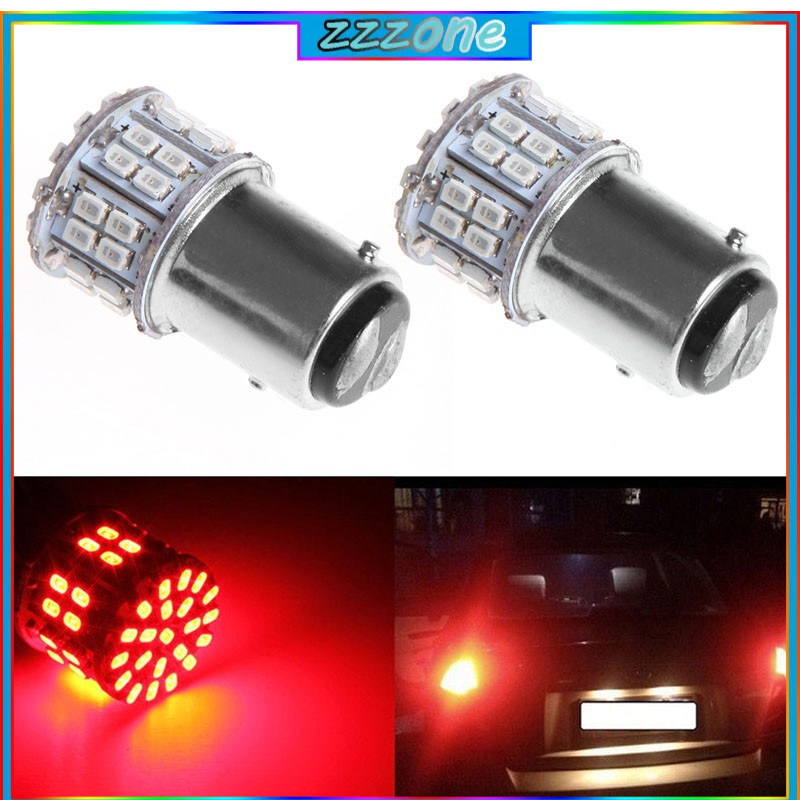 หลอดไฟเบรค LED DC 12V 1157 BAY 15 D 50 SMD 1206 ไฟสีแดง 1 ชิ้น