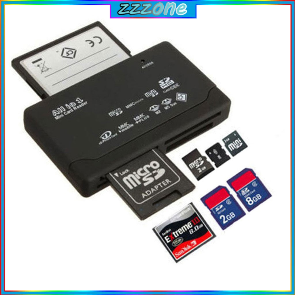 การ์ดรีดเดอร์ all - in - one สําหรับ usb external mini micro sd sdhc m2  mmc xd cf