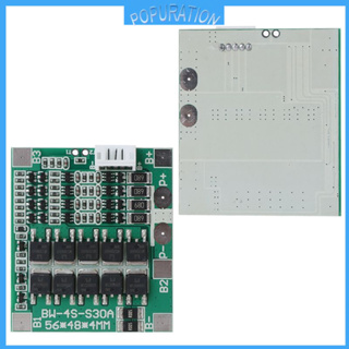 4s 30 a 12 . 8 v w/balance 3 . 2 v lifepo 4 life 18650 แผ่นบอร์ดโมดูล bms pcb ป้องกันแบตเตอรี่