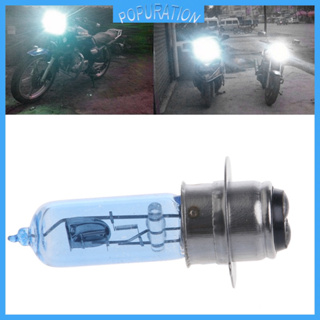 Pop หลอดไฟหน้ารถจักรยานยนต์ไฟฟ้า LED Hi Lo Beam Moto P15D-25-1 DC 12V