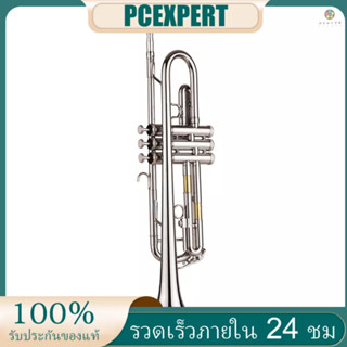 Ttt เครื่องดนตรีทรัมเป็ต ทองเหลือง ชุบนิกเกิล พร้อมปากเป่า ถุงมือ ผ้าทําความสะอาด