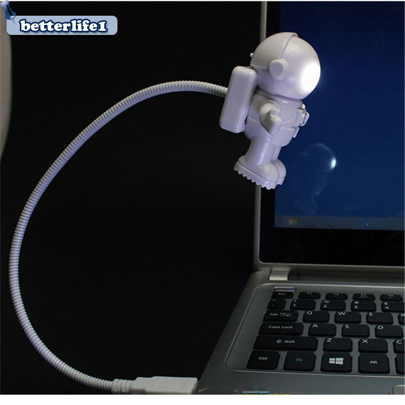 Btm โคมไฟ LED รูปนักบินอวกาศ ยืดหยุ่น พอร์ต USB แบบสร้างสรรค์ สําหรับแล็ปท็อป พีซี โน๊ตบุ๊ค ของเล่นเด็ก