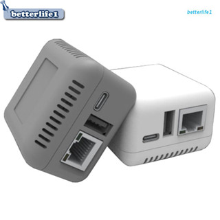 Btm Usb 2.0 พอร์ต 10 / 100Mbps เซิร์ฟเวอร์พิมพ์ Rj45 Lan Port Usb เสิร์ฟเวอร์พิมพ์ Usb