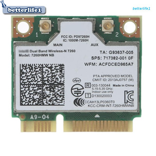 Btm การ์ดเครือข่ายไร้สาย Dual Band 2.4G 5G Intel 7260 7260NB 7260HMW NB PCI-E 300Mb