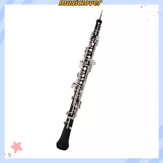 Oboe C Key เครื่องเป่าลมไม้ กึ่งอัตโนมัติ ชุบนิกเกิล ขนาดเล็ก พร้อมกล่องหนัง สําหรับใส่ไขควง