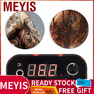 Meyis Tattoo Power Supply  Digital Mini LCD Display Adjustable Voltage Machine Accessory for