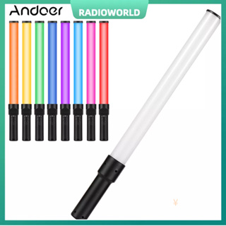 [พร้อมส่ง]Andoer หลอดไฟ RGB D2 2500K 5500K 8500K หรี่แสงได้ 7 สี แบตเตอรี่ในตัว สําหรับ Vlog ไลฟ์สตรีม ถ่ายทอดสด ถ่ายสินค้า ถ่ายภาพบุคคล