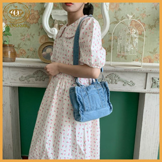 Han กระเป๋ายีนส์กระเป๋า Crossbody กระเป๋า Tote กระเป๋าลําลองแฟชั่นสตรี