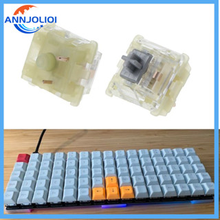 QJ  2Pcs Original Cherry MX RGB Silent Silver Switch 3Pin Speed Silver Silent Switch For Mechanical Keyboard