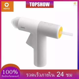 Tosw)hoto ชุดปืนกาวร้อนไร้สาย ขนาดเล็ก พร้อมแท่งกาว 10 ชิ้น แบตเตอรี่ 2000mAh ถอดออกได้ สําหรับงานฝีมือ DIY