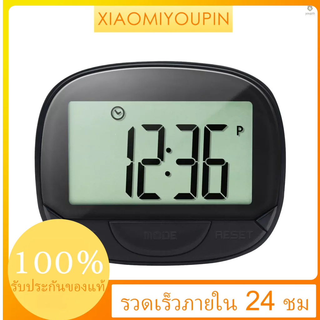 เครื่องนับก้าว 3D อเนกประสงค์ พร้อมคลิป สําหรับติดตามการออกกําลังกาย เดินระยะทาง แคลอรี่ แบบพกพา พร้อมฟังก์ชั่นนาฬิกา