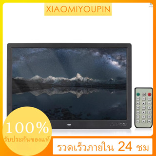 andoer กรอบรูปดิจิทัล LED ความละเอียด 15.4 นิ้ว 1280 * 800 1080P HD เล่นวิดีโอ พร้อมรีโมตคอนโทรล เพลง ภาพยนตร์ นาฬิกา ปฏิทิน ฟังก์ชั่น E-Book