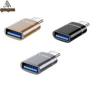 Quu สายเคเบิลอะแดปเตอร์ OTG Type C เป็น USB 3 0 สําหรับโทรศัพท์มือถือ