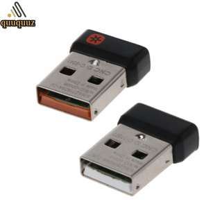 อะแดปเตอร์รับสัญญาณไร้สาย quu dongle unifying usb สําหรับ logitech mouse คีย์บอร์ดเชื่อมต่อ 6 อุปกรณ์ mx m 905 m 9510 etc m 5 etc