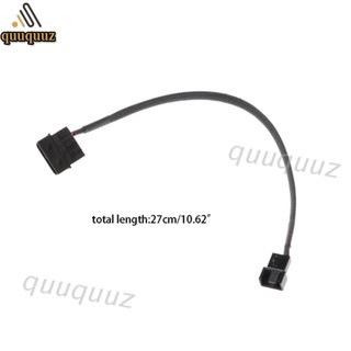 Quu สายเคเบิ้ลอะแดปเตอร์ 4 - Pin Molex Male To 3 - Pin / 4 - Pin Pwm Male