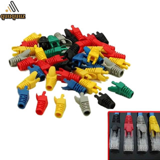 Network RJ45 Cable Ends Plug Connector Cover Boots Cap Cat5 Cat6 Safety RJ45 Connector Jacket