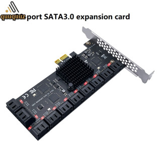 Quu Pcie 1X To Sataiii อะแดปเตอร์ขยายการ์ด 20 พอร์ต Sata 3.0 6Gbps สําหรับ Chia Mining