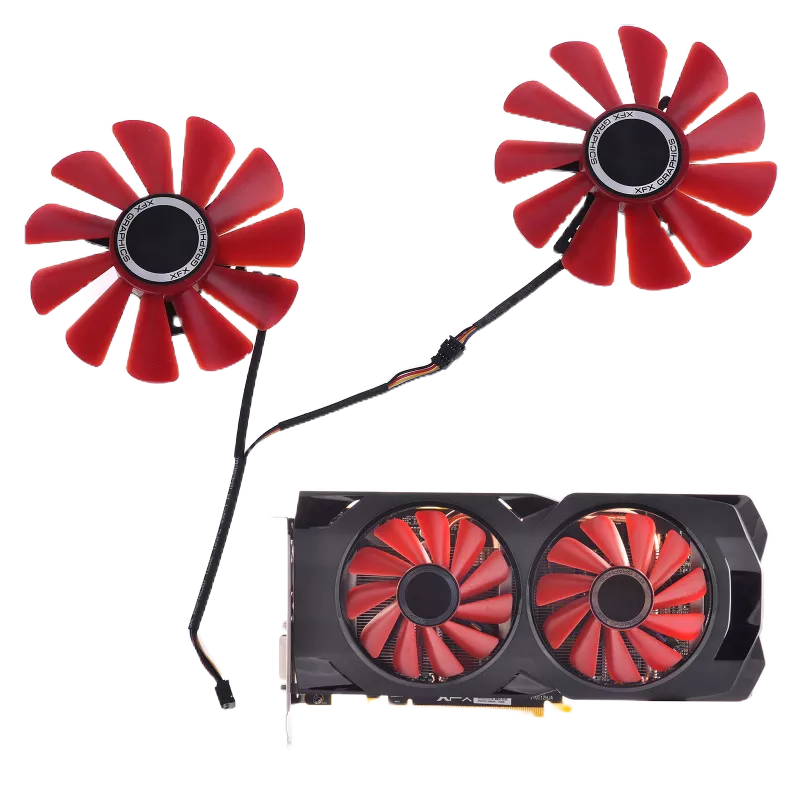 Ooh พัดลมระบายความร้อนการ์ดจอ 85 มม. RX-570-RS RX-580-RS FD10U12S9-C แบบเปลี่ยน สําหรับ XFX RX470 RX