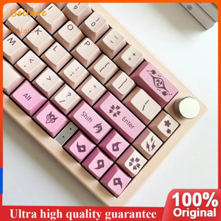 คามิ ซากุระ keycap XDA Profile น่ารักสีชมพู PBT sublimation คีย์บอร์ด keycap / ฝาครอบปุ่มกดคีย์บอร์ด PBT 61 64 68 78 84 87 96 98 104 108 คีย์ 134 คีย์ สําหรับ MX Switch [Bellare.th]