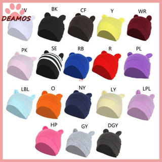 De หมวกหูน่ารักทารกแรกเกิด Unisex ฤดูหนาวป้องกันลมหนาว
