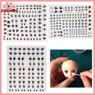 DE❀ Cute Cartoon  Eyes Anime Figurine Dolls Eye Water Stickers For DIY Doll Accessories