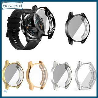 Blg กรอบเคส Tpu ป้องกันรอยสําหรับนาฬิกาข้อมือ Huawei Watch Gt2 46มม.