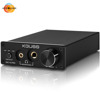 Kguss เครื่องขยายเสียงหูฟัง ถอดรหัส DAC-K3PRO TPA6120A2 ESS9018K2M MINI HIFI USB DAC 24BIT 192KHz AMP DC12V