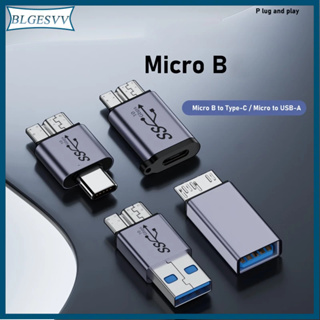 Blg อะแดปเตอร์แปลง USB3 0 Type C ตัวเมีย เป็น MicroB ตัวผู้ 10Gbps USB C เป็น MicroB