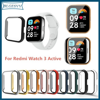 Blg เคสกระจกนิรภัย ป้องกันรอย สําหรับสมาร์ทวอทช์ Watch 3 Active