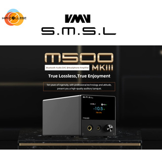 S.m.s.l M500 MKIII เครื่องขยายเสียงหูฟังบลูทูธ DAC ชิป ESS9038PRO D A USB ออปติคอล โคแอกเชียล อินพุตบลูทูธ Hi-Res MQA XMOS DSD512 PCM THD+N 0.00006%