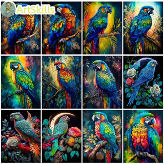 Paint By Numbers For Adults Colorful Parrot Drawing On Canvas HandPainted Gift DIY Picture By Number Kits Home Decor