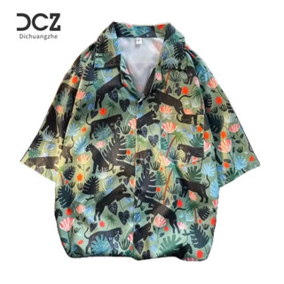 DICHUANGZHE เสื้อเชิ้ตผู้ชาย, สไตล์ญี่ปุ่นและเกาหลี, เยาวชนเรียบง่าย, วรรณกรรมยอดนิยม, เสื้อเชิ้ตผู้ชายหลวม ๆ