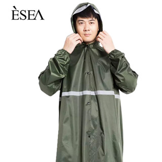 ESEA เสื้อกันฝนสะท้อนแสงตัวยาวยาวเสื้อกันฝนกลางแจ้งชิ้นเดียวเสื้อกันฝนแฟชั่นสำหรับผู้ใหญ่