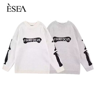 ESEA เสื้อกันหนาวผู้ชาย, ฤดูใบไม้ผลิและฤดูใบไม้ร่วงบาง, สไตล์ยุโรปและอเมริกา, ฮิปฮอปสตรีทแฟชั่นแบรนด์เสื้อกันหนาวถักผู้ชาย