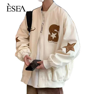 ESEA เสื้อโค้ทผู้ชายแบรนด์อินเทรนด์ฤดูใบไม้ผลิและฤดูใบไม้ร่วงแฟชั่นสไตล์ยุโรปและอเมริกา INS สไตล์พิมพ์บาง ๆ เสื้อโค้ทผู้ชายยอดนิยม