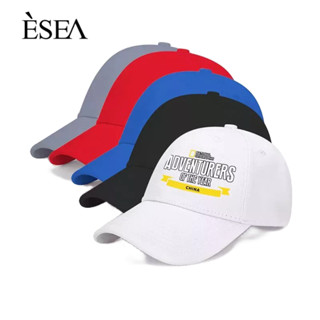 ESEA หมวกผู้ชายสไตล์เกาหลีลำลองแฟชั่นกลางแจ้งสำรวจหมวกเบสบอลป้องกันรังสียูวี