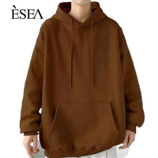 Esea เสื้อกันหนาวแขนยาว มีฮู้ด ผ้าฝ้าย แบบบาง แฟชั่นฤดูใบไม้ผลิ และฤดูใบไม้ร่วง สําหรับผู้ชาย