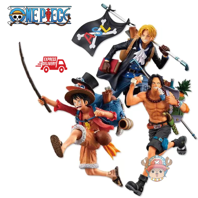 วันพีซ ลูฟี่ หมวกฟาง เอส ซาโบ โมเดล One Piece 4 จักรพรรดิ หมวก โมเดลวันพีช ลูฟี่ ซาโบ้ อซ สามพี่น้อง ใส่โมเดลจักรพรรดิสี่จักรพรรดิ