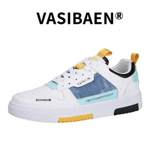 VASIBAEN นักเรียนชายสไตล์ใหม่รองเท้าลำลองแบบสบาย ๆ สวมใส่สบายอินเทรนด์ทุกการแข่งขัน