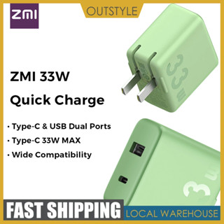 【การจัดส่งในพื้นที่】ZMI HA728 Adapter 33W หัวชาร์จ 2 พอร์ต ชาร์จไวสำหรับ iPhone Samsung Xiaomi