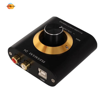 Pj MIAOLAI D4 HIFI Mini HIFI Audio USB 24Bit 192kHz CM6642 ถอดรหัส DAC หูฟัง เครื่องขยายเสียง การ์ดเสียง อินพุต USB เอาต์พุต RCA พร้อมสาย USB