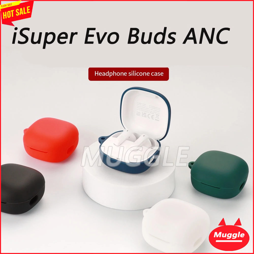 เคส  iSuper Evo Buds ANC เคส iSuper Evo Buds ANC หูฟังไร้สาย ตัดเสียงรบกวน ซิลิโคน กันลื่น  เคส หูฟั