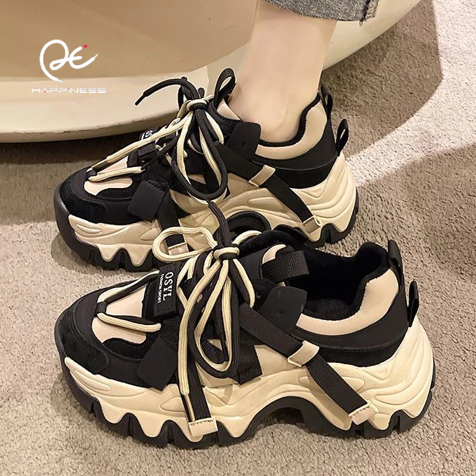 【Cheaper shipping】รองเท้าผ้าใบ พื้นหนา สวมใส่สบาย เข้ากับทุกการแต่งกาย สําหรับผู้หญิง
