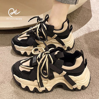 【Cheaper shipping】รองเท้าผ้าใบ พื้นหนา สวมใส่สบาย เข้ากับทุกการแต่งกาย สําหรับผู้หญิง