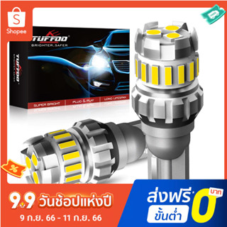 Tuffoo หลอดไฟถอยหลัง LED 912 921 สีขาว สําหรับรถยนต์ T15 T16 906 922 W16W 6000K 2 ชิ้น