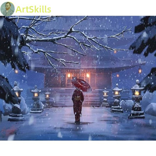 DIY Oil Painting Paint By Numbers Winter For Adults Landscape Picture HandPainted Unique Paint Home Decoratio