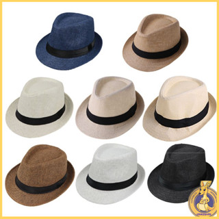 Omg* หมวกฟางหมวกฟางแจ๊ส Panama Trilby Fedora ระบายอากาศสําหรับเด็ก