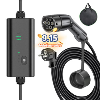 EV Charger Type2 16A 3.5kw 5m  EV Charger ไม่มีหน้าจอ Type2 Car Charger - สายยูโร  สามารถชาร์จได้โดยไม่ต้องมีสายดิน (พร้อมเทปบรรจุ)