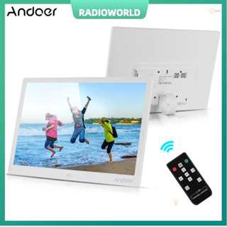 [พร้อมส่ง]Andoer กรอบรูปดิจิทัล LED ความละเอียด 1280 * 800 15.4 นิ้ว 1080P HD พร้อมรีโมตคอนโทรลไร้สาย 2.4G และปฏิทิน นาฬิกาภาพยนตร์