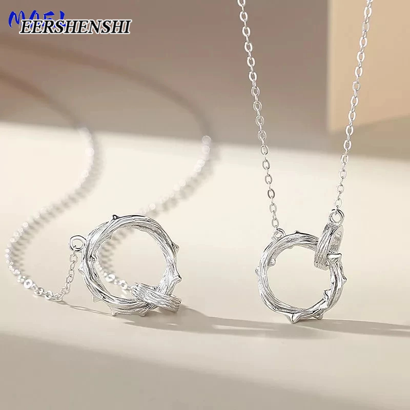 EERSHENSHI สร้อยคอผู้ชาย 2023 ใหม่หนามกุหลาบรูปแบบแฟชั่นการออกแบบความรู้สึกบุคลิกภาพคู่สร้อยคอผู้ชาย